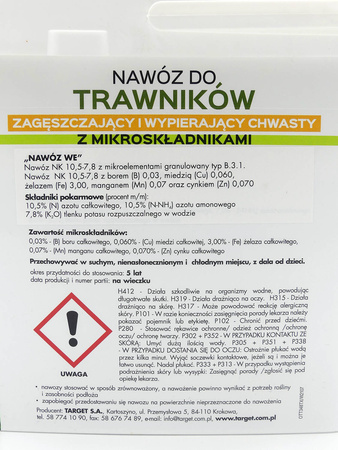 Nawóz do trawników z chwastami z mikroelementami 4 kg