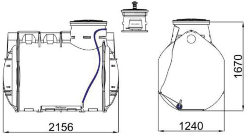 Kompostownik Wodny Bio Easy Flow WIRO 2500 L Haba