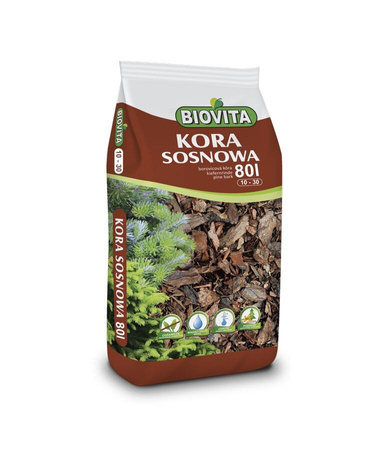 Kora Sosnowa,mielona 10-30mm – paleta 45 x80 litrów Biovita