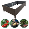 Warzywniak - podwyższona grządka - brąz GPPS - Vegano - 150 x 75 x 30 cm
