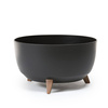 Doniczka Ø250 mm Mira Eco Recycled – Czarna – Lamela