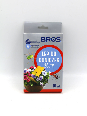 Lep do doniczek żółty - 10 szt Bros