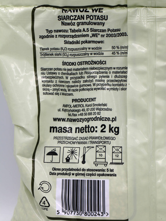 Siarczan Potasu – granulowany 2 kg