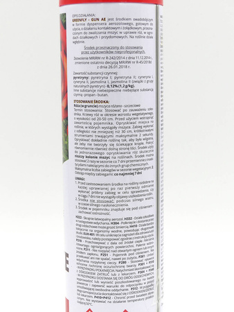 Greenfly Gun AE 405 ml spray zwalczający mszyce na różach