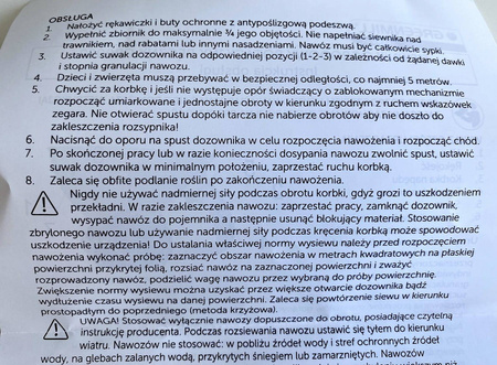 Siewnik ogrodowy ręczny rotacyjny 1,5 l