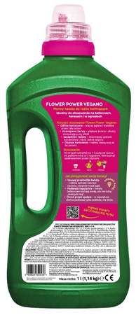 Nawóz do roślin kwitnących z dużą zawartością potasu Flower Power Vegano 5 x 1000 ml