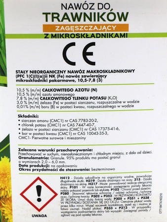 Nawóz do trawników z chwastami z mikroelementami 4 kg