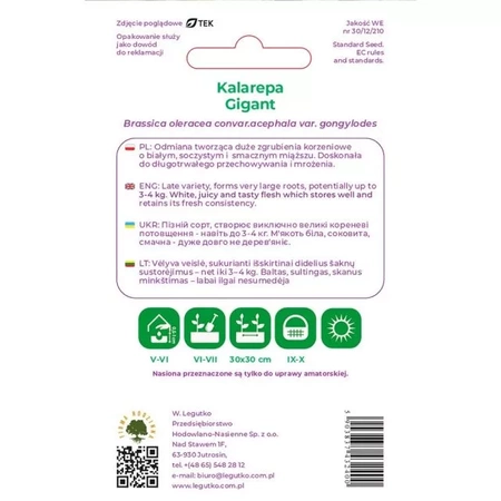 Kalarepa Gigant 2 g - Legutko
