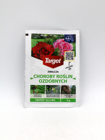 Switch 62,5 WG środek zwalczający choroby grzybowe na różach, pelargoniach i innych roślinach ozdobnych 4 g Target
