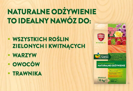 Nawóz uniwersalny Naturalne Odżywienie – Witaminy Dla Rośliny – 15 kg Protect Garden