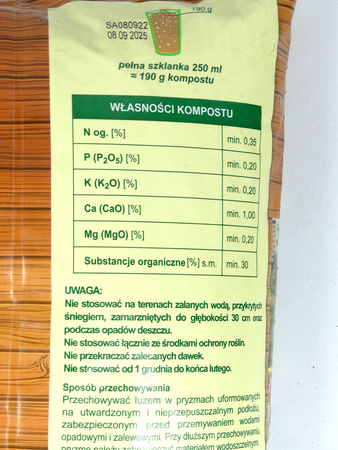 Kompost Granulowany 10 l Florovit