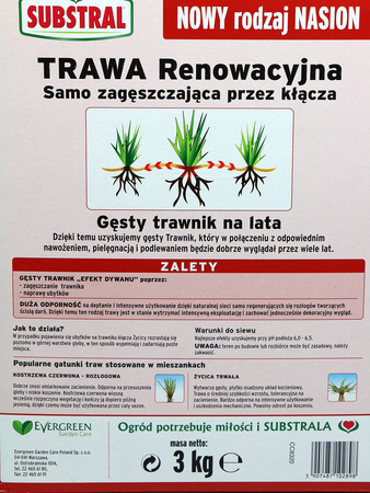 TRAWA Samo ZAGĘSZCZAJĄCA RENOWACYJNA 3 kg SUBSTRAL
