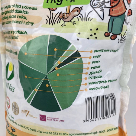 Dzieci Karmią Dzikie Ptaki - mieszanka ziaren 1 kg