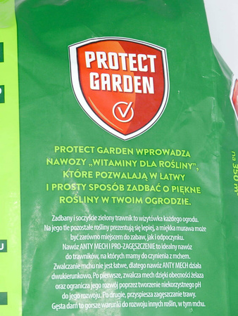 Nawóz do trawników 4w1 – Anty Mech i Pro-zagęszczenie – 8,75 kg Protect Garden