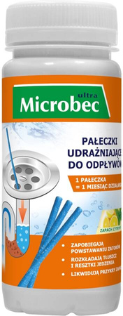 Pałeczki udrażniające do odpływów Microbec -12 szt Bros
