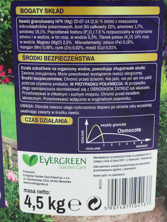 Nawóz Do Ogrodu 2w1 – Osmocote Długodziałajacy – 4,5 kg Substral