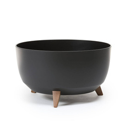 Doniczka Ø250 mm Mira Eco Recycled – Czarna – Lamela