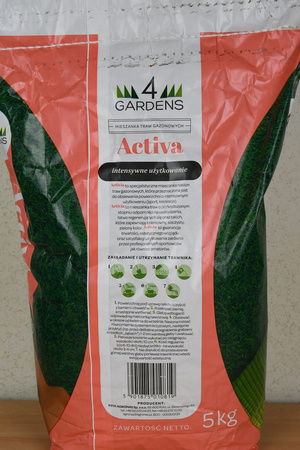 Mieszanka Traw Gazonowych Do Intensywnego Użytku – Activa – 5 kg 4Gardens