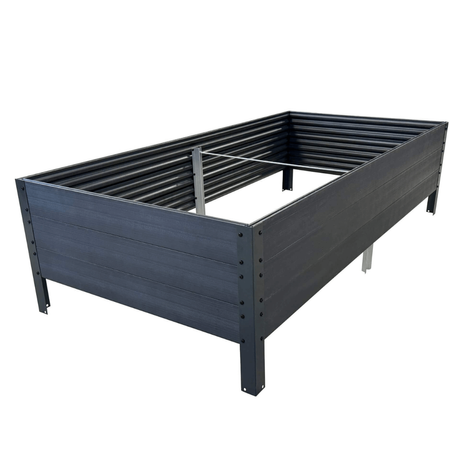 Podwyższona Grządka GPPS – Szara 150x75x30 cm – Klasika Garden