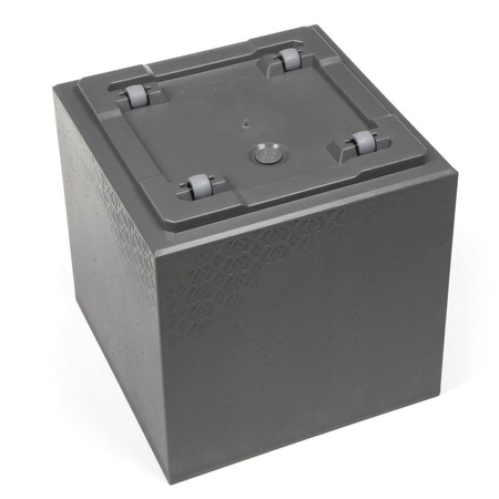 Kwietnik Karo Eco Recycled Beton 400x400 Biały