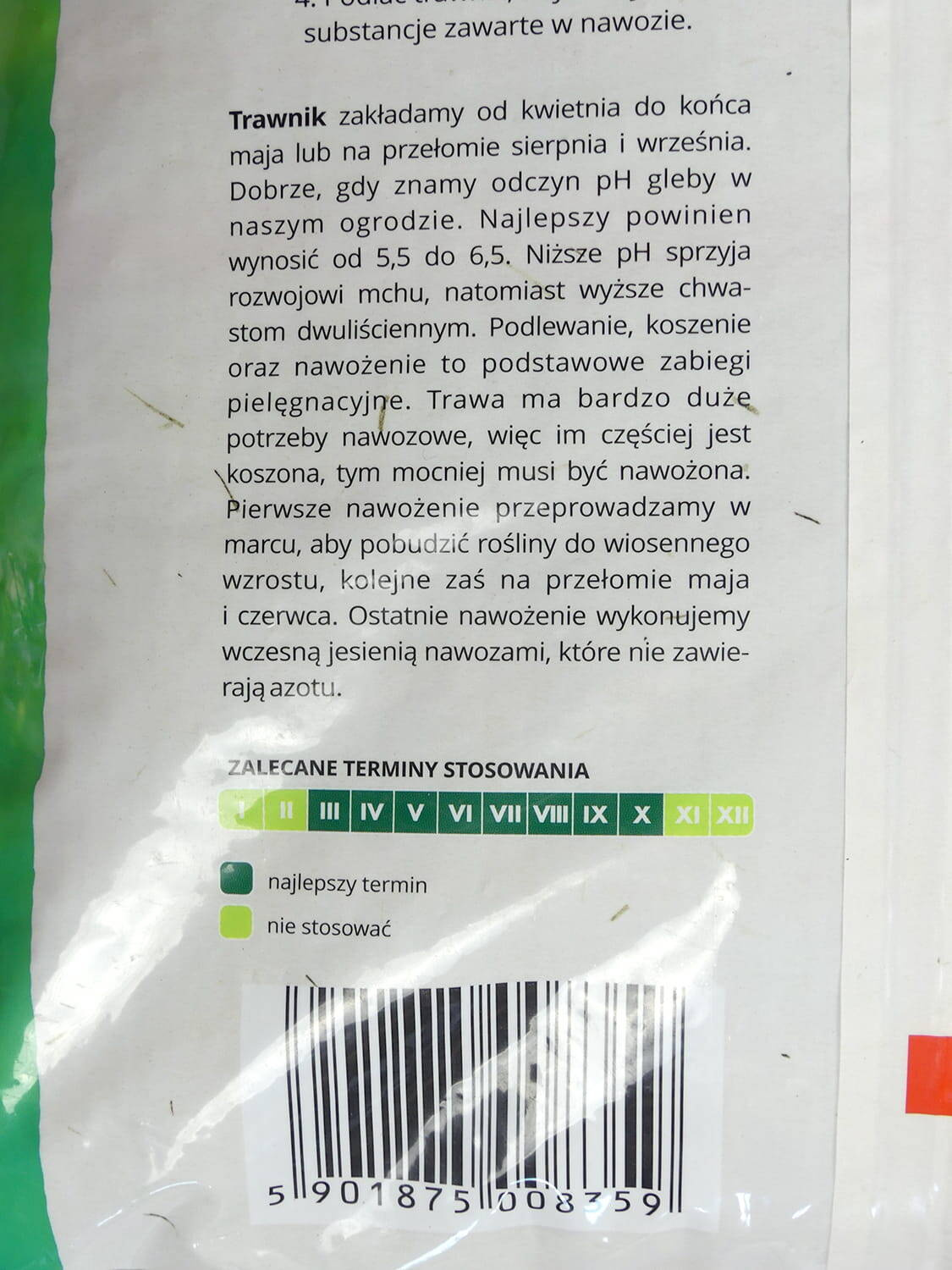Nawóz bezpieczny trawnik 10 kg
