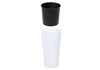 Doniczka Ø250 mm Mira Eco Recycled – Czarna – Lamela